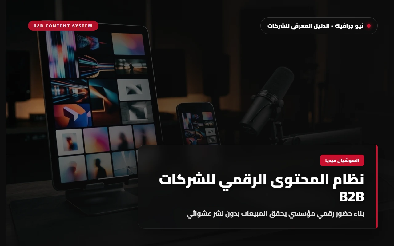 أعمدة بطاقات تخطيط متوازية متدرجة الارتفاع بإطارات قرمزية وفحمية ترمز لأعمدة النشر المؤسسي المنظم للشركات